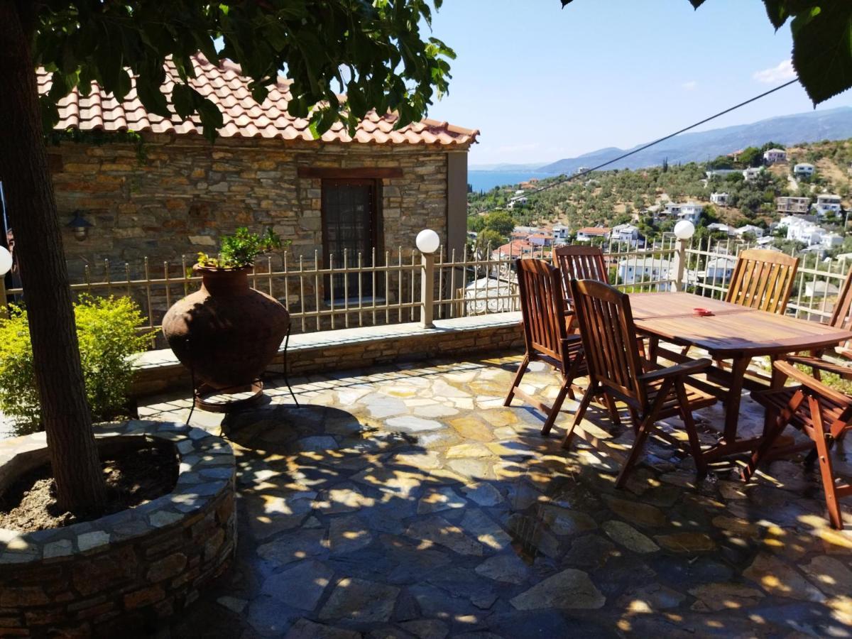 ¨Με Θέα Το Ηλιοβασίλεμα¨ Villa Áfissos Luaran gambar
