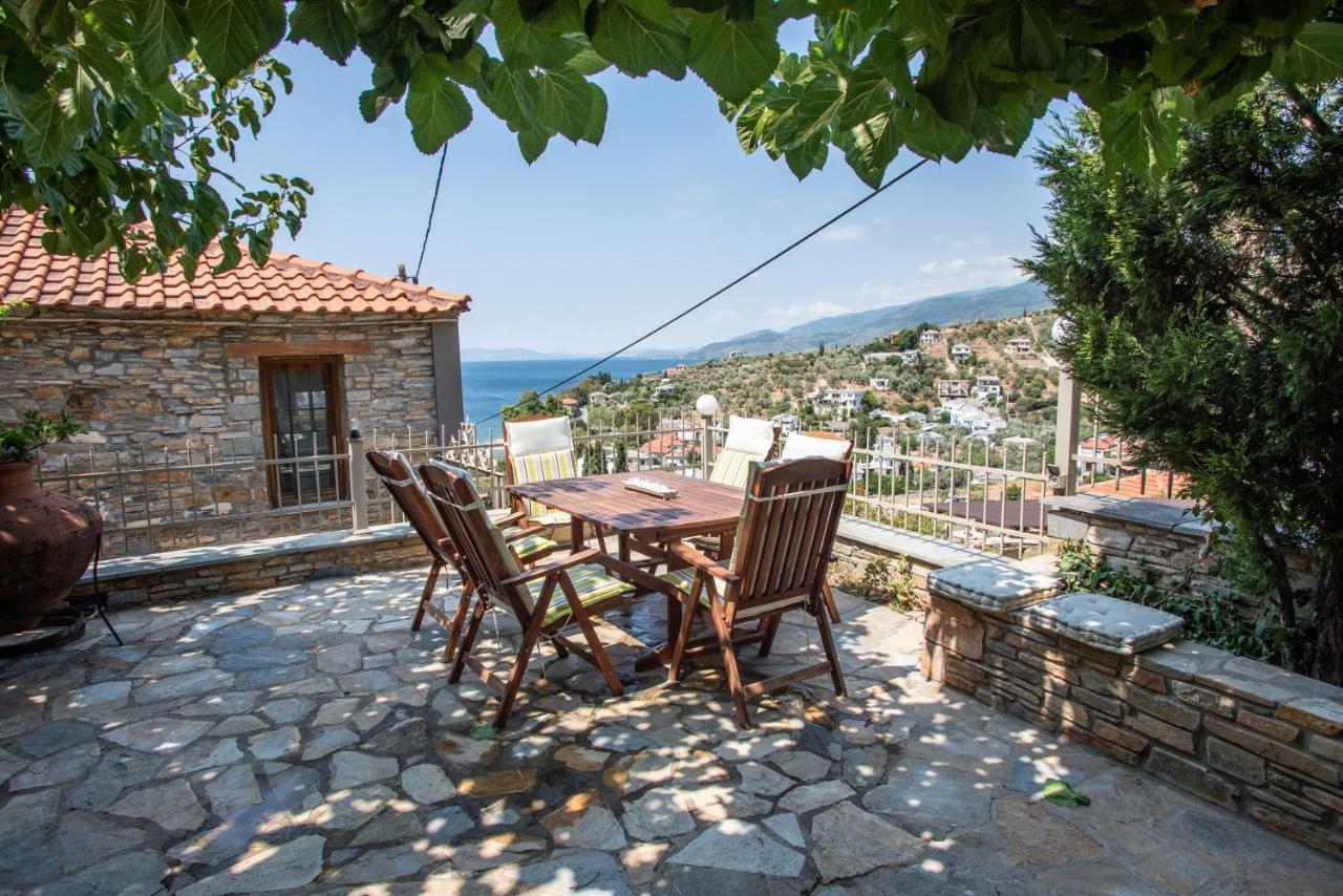 ¨Με Θέα Το Ηλιοβασίλεμα¨ Villa Áfissos Luaran gambar